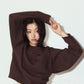 2way cuffs normcore knit/brown