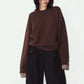 2way cuffs normcore knit(unisex)/brown