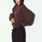 2way cuffs normcore knit(unisex)/brown