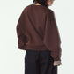 2way cuffs normcore knit(unisex)/brown