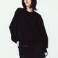 2way cuffs normcore knit(unisex)/black