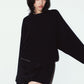2way cuffs normcore knit(unisex)/black
