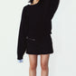 2way cuffs normcore knit(unisex)/black