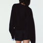 2way cuffs normcore knit(unisex)/black