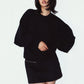 2way cuffs normcore knit(unisex)/black