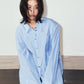 label over shirt(unisex)/blue