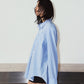 label over shirt(unisex)/blue
