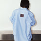 label over shirt(unisex)/blue