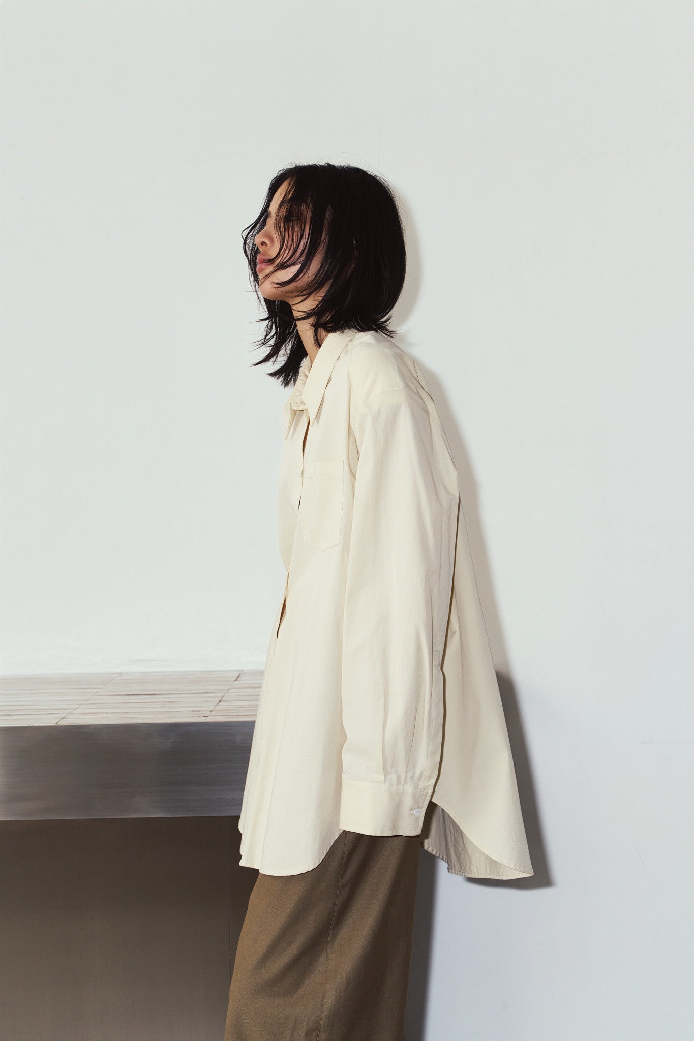 label over shirt(unisex)/yellow