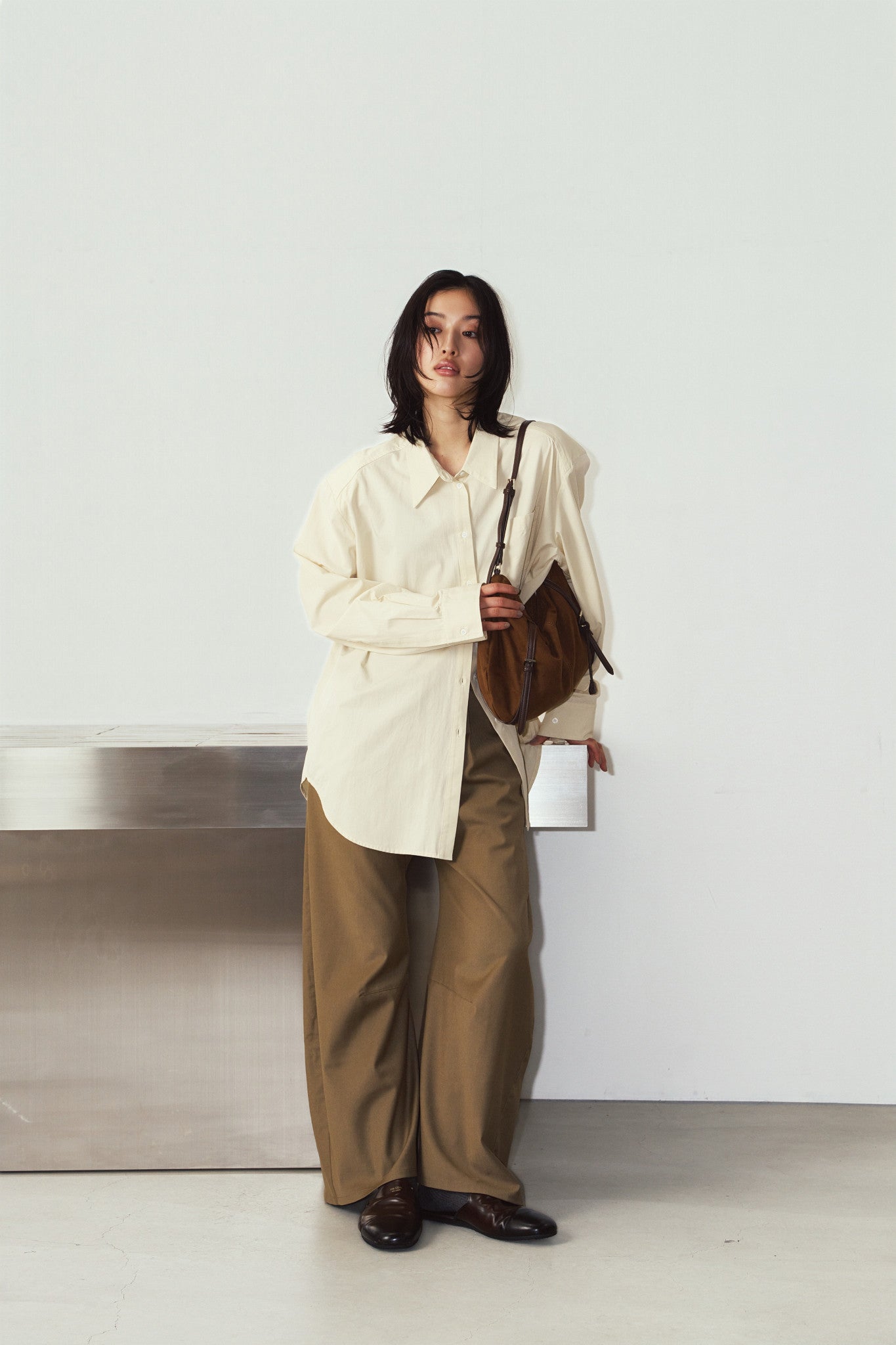 suede moon bag/2color