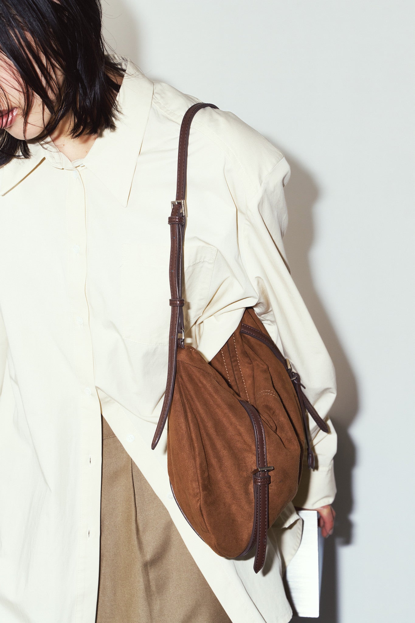 suede moon bag/2color