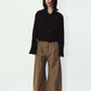 2way cropped frill jacket/black