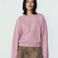 2way cuffs normcore knit/pink