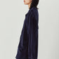 2way velour shirt/navy