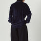 2way velour shirt/navy