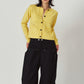 damaged pocket knit/yellow
