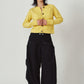 damaged pocket knit/yellow