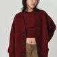 2-piece cardigan/red