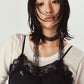 lace cami dress/black
