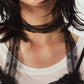lace cami dress/black