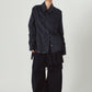 raw edge shirt/charcoal