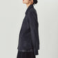 raw edge shirt/charcoal