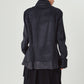raw edge shirt/charcoal