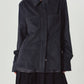 raw edge shirt/charcoal