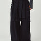 pleated skirt pants/black
