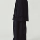 pleated skirt pants/black