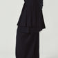 pleated skirt pants/black