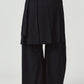 pleated skirt pants/black