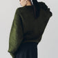 dalmatian shaggy knit(unisex)/green