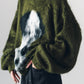 dalmatian shaggy knit(unisex)/green