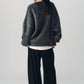 dalmatian shaggy knit(unisex)/gray