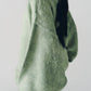 2way shaggy flower knit(unisex)/green