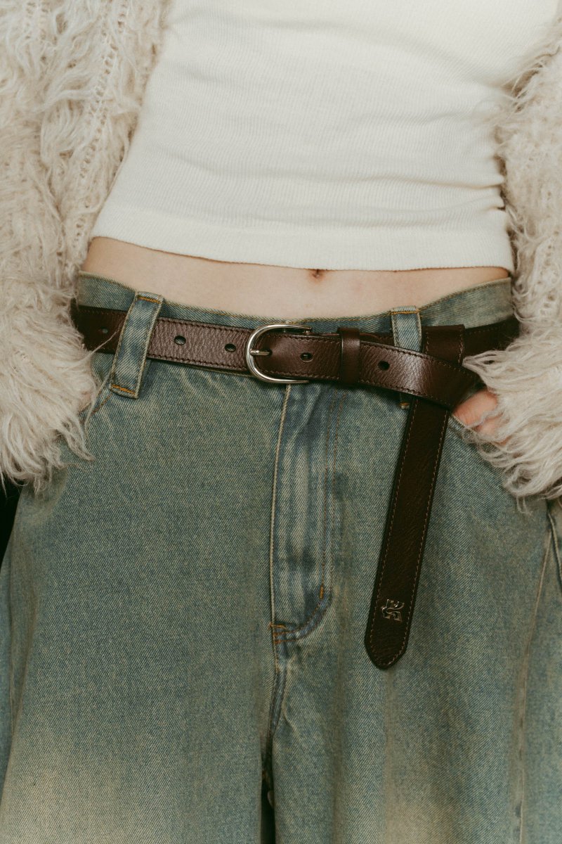 Kmotif leather belt/2color - KNUTH MARF