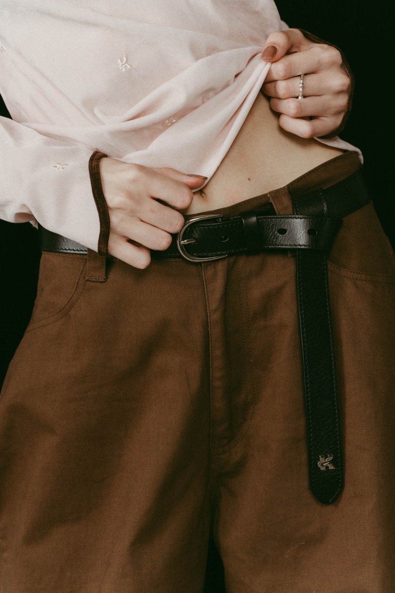 Kmotif leather belt/2color - KNUTH MARF