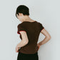 layered crewneck tee/4color