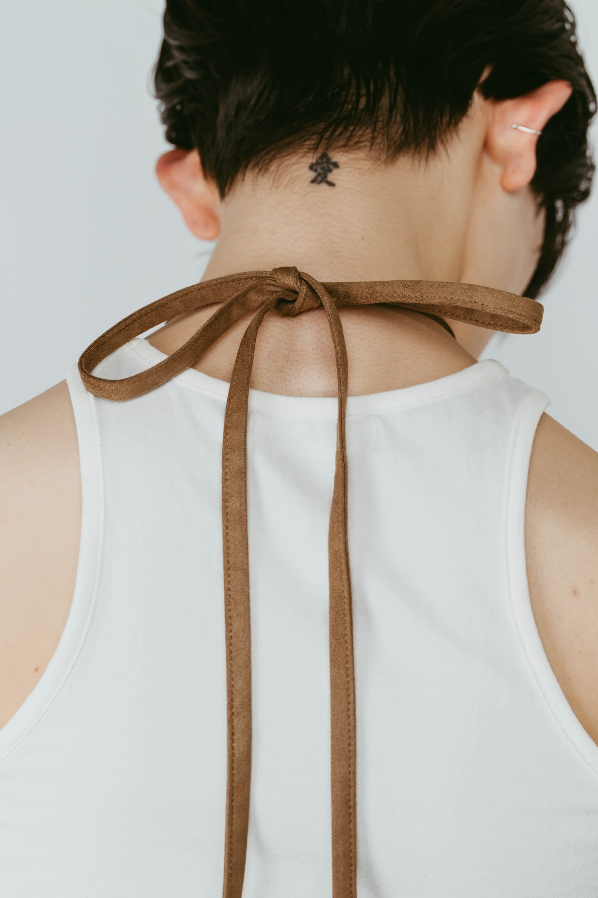 suede bustier top/camel | KNUTH MARF