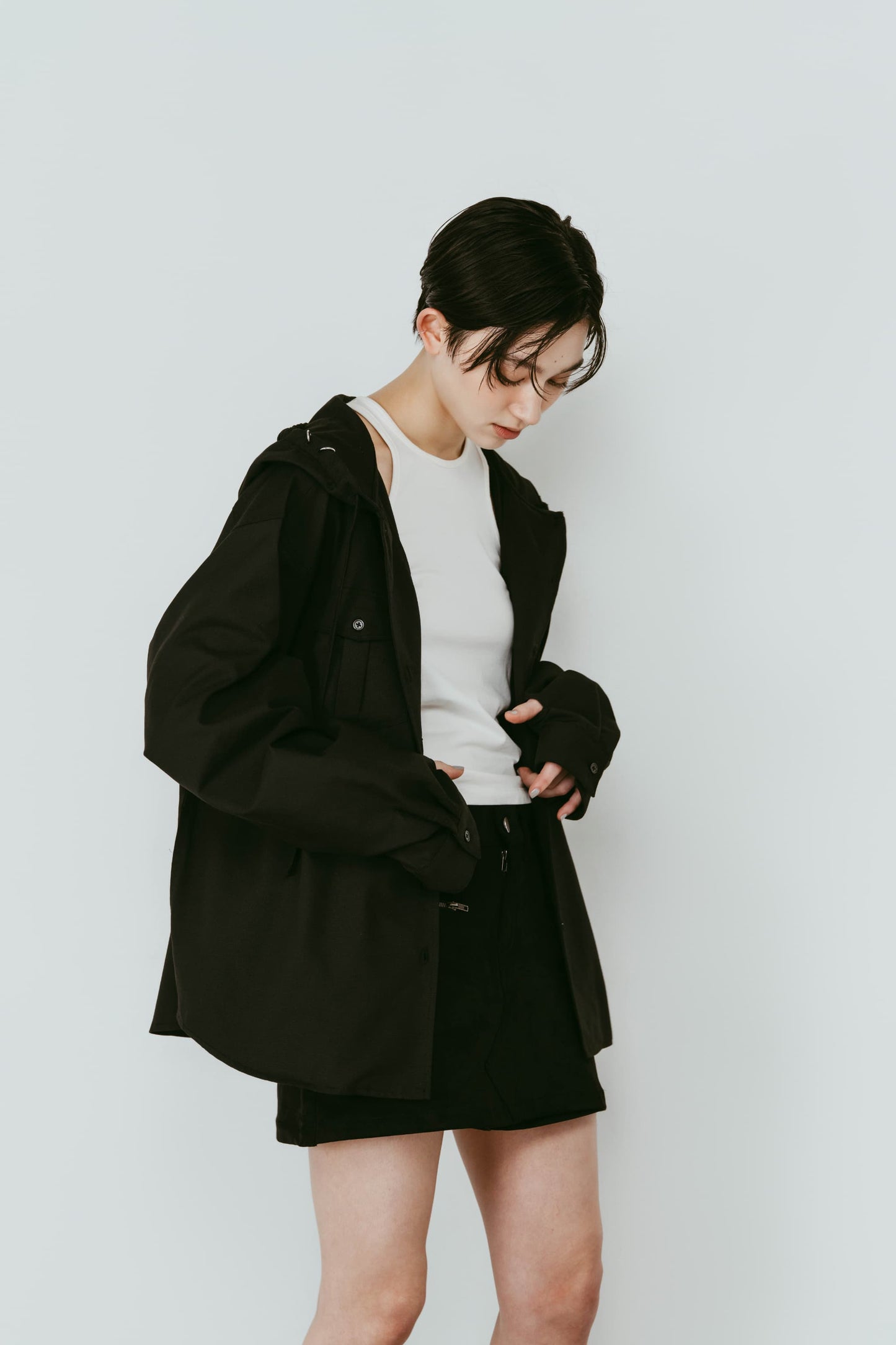UV protection hoodie(unisex)/black