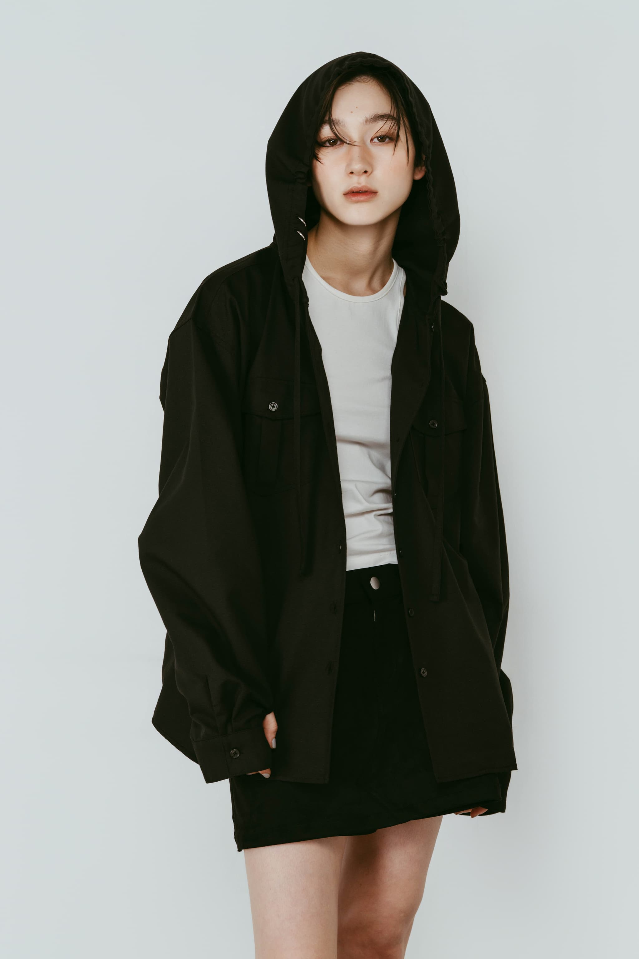 UV protection hoodie(unisex)/black