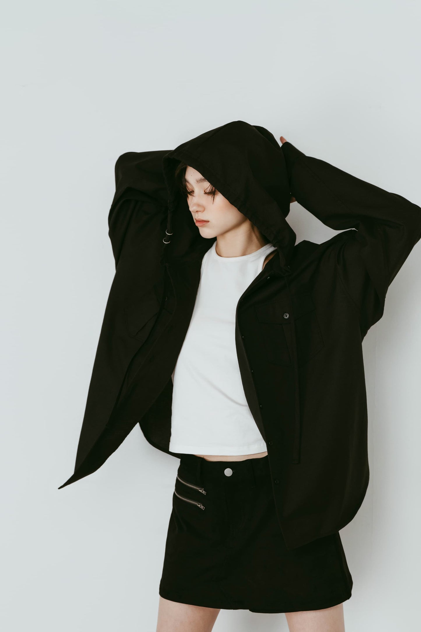 UV protection hoodie(unisex)/black