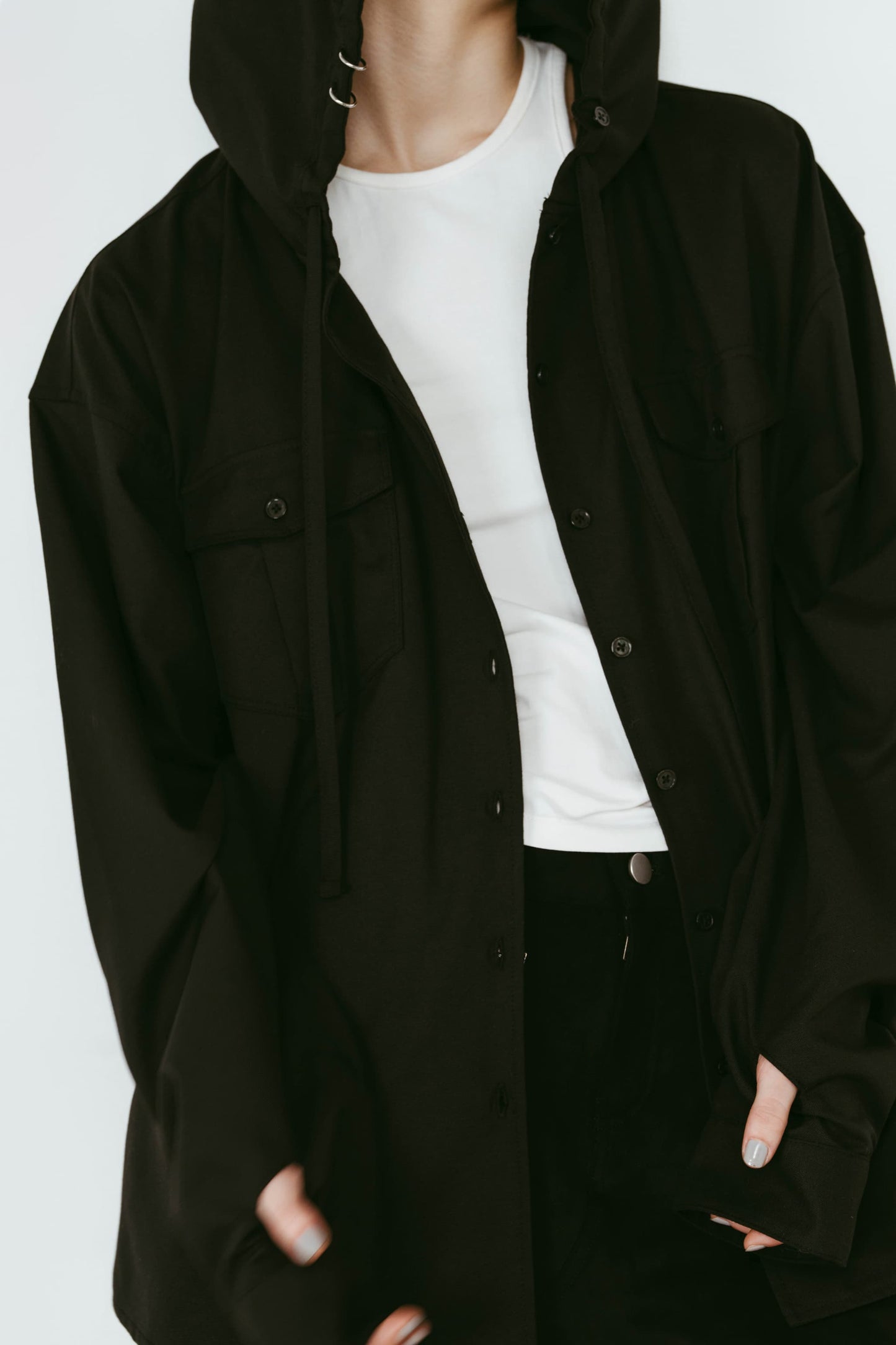 UV protection hoodie(unisex)/black