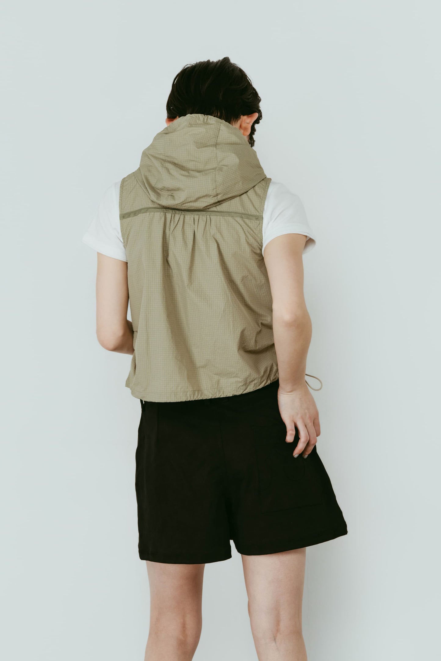 nylon hoodie/pistachio