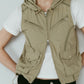 nylon hoodie/pistachio
