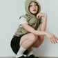 nylon hoodie/pistachio