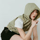nylon hoodie/pistachio