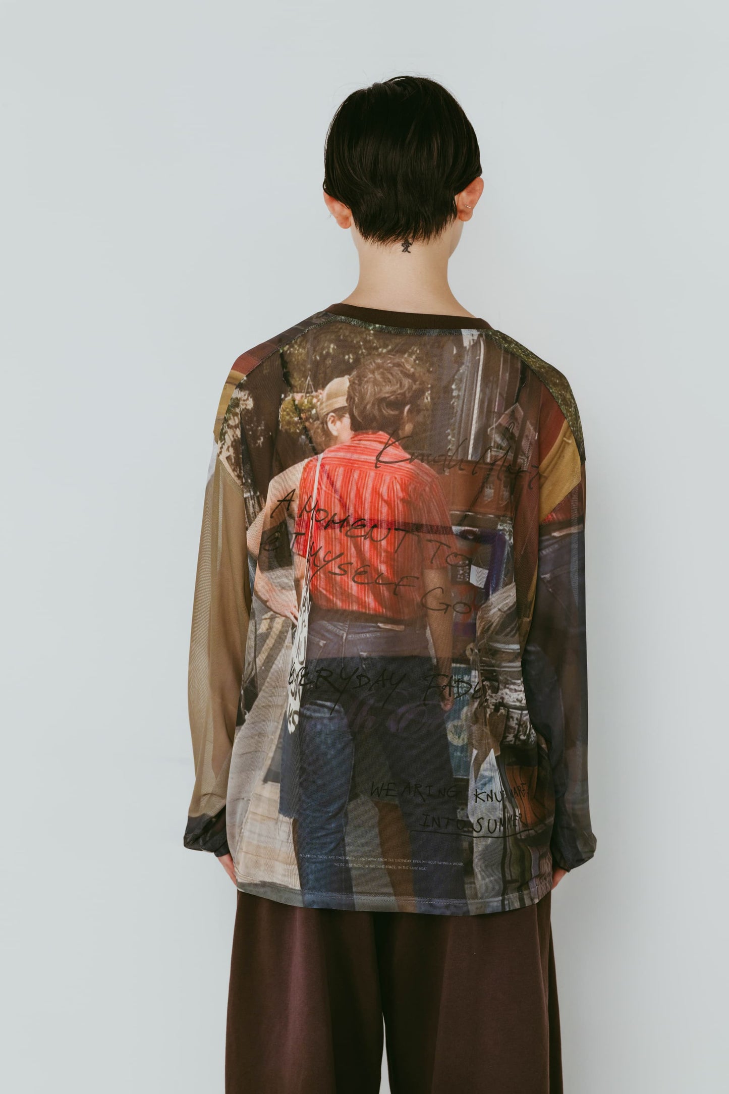 oji sheer long-sleeve tee(unisex)/oji