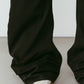 draped denim pants(unisex)/black